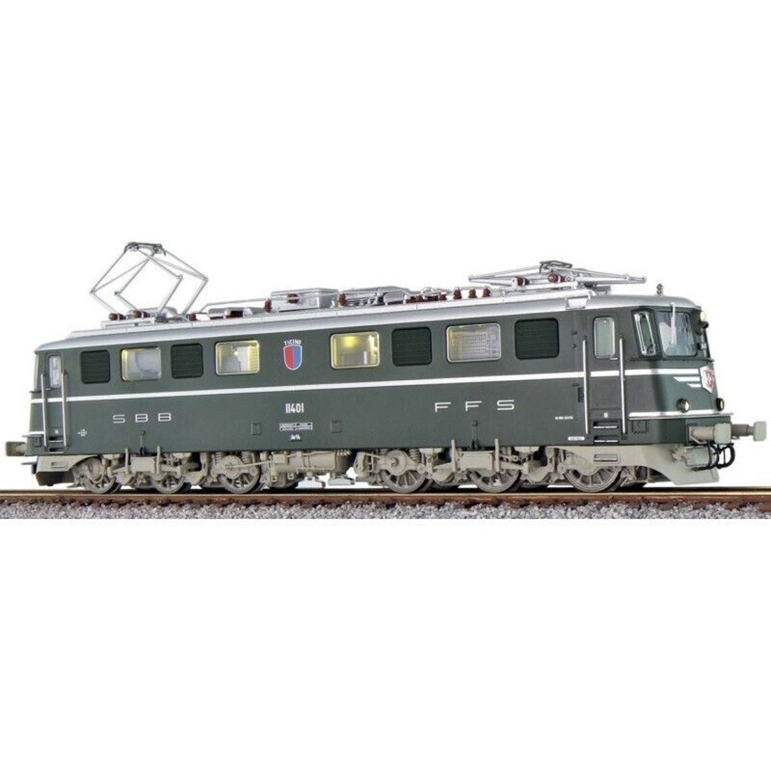 ESU E-Lok H0 AE6/6 Ticino mit DC+AC-Sound (31531) - Modelleisenbahn