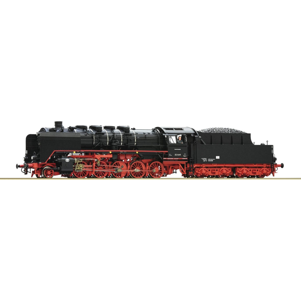 Roco H0 Dampflok 50 849 der Deutsche Reichsbahn - Modellbahn Lokomotive (7110011)