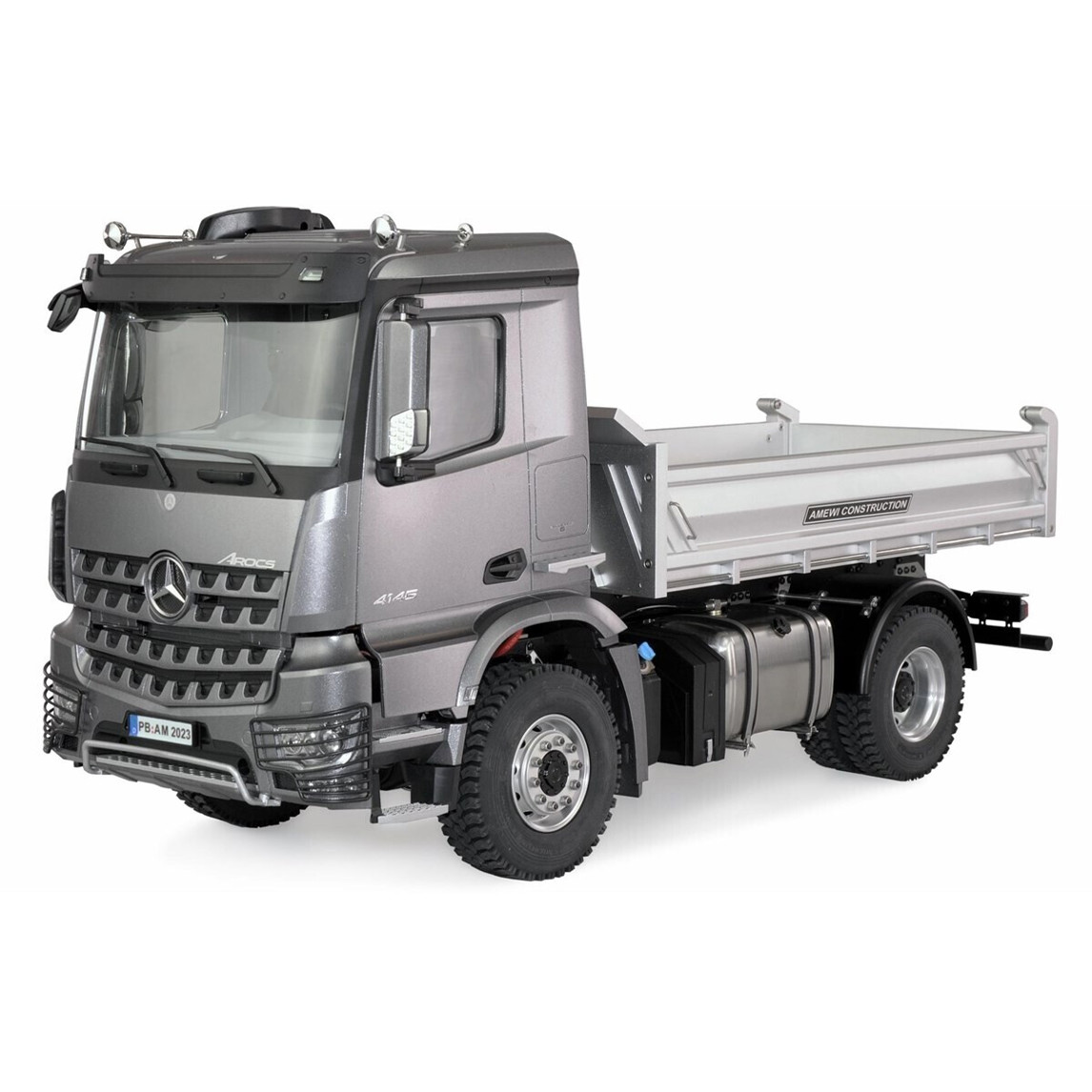 Amewi Mercedes-Benz Arocs 1:14 RTR Hydraulik Muldenkipper Grau - RC-Modellbau