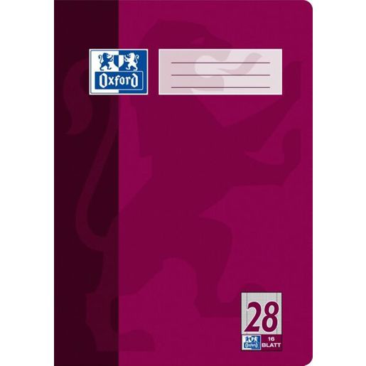 Schulhefte DIN A4 | 90 g/m² | Kariert mit Rand | 15 Stück á 16 Blatt