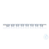 Flache PCR-Deckel für 8 PCR-Gefäße - farblos, geeignet für qPCR, VE=125 Strips