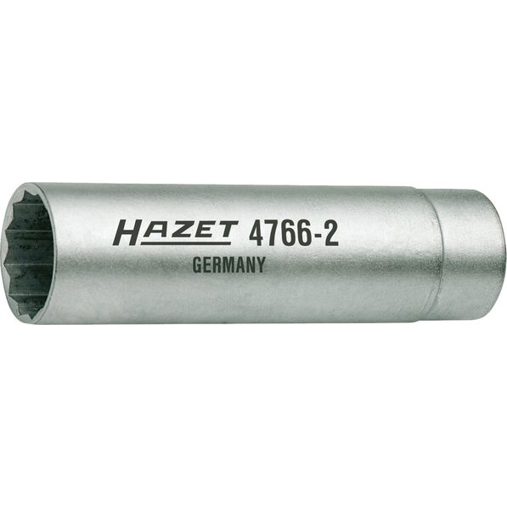 HAZET Zündkerzenschlüssel 4766-2 | 3/8 Zoll (10 mm) | Außen Doppelsechskant | SW 14 mm