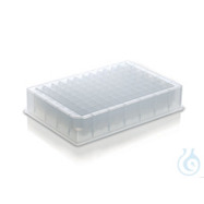 96-Well Deep-Well PCR Platte | Low Profile | 1 ml | PP U-Boden | 50 Stück