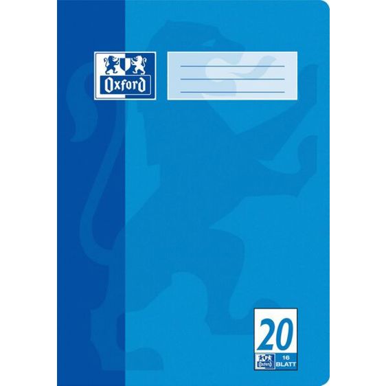 Schulhefte DIN A4, 90 g/m², 20 Blatt, Blanko, 15 Stück