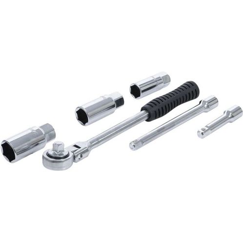 BGS DIY 137 Zündkerzenschlüssel Set - 6-teilig für 16, 18 & 21 mm Zündkerzen
