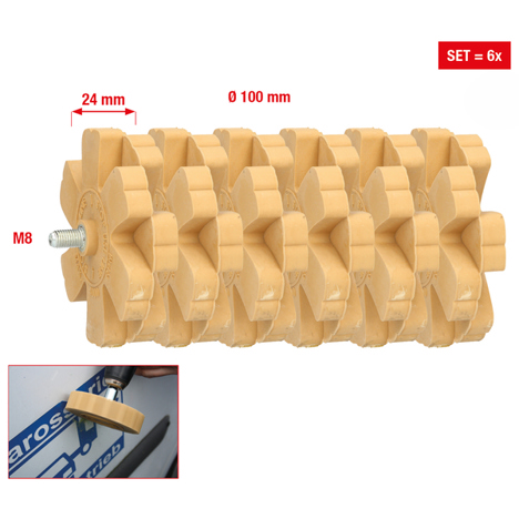 6er Pack Lamellen Folienradierer - Effektive Reinigung und Pflege