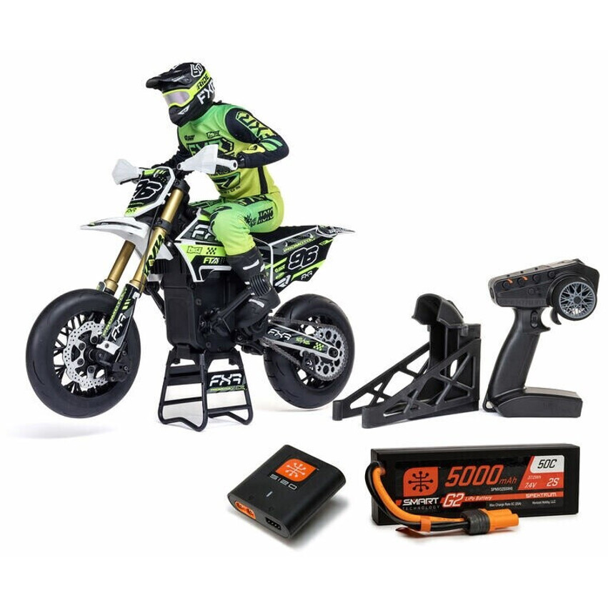 Losi LOS-2310 1:4 Promoto-SM FXR Supermoto Motorrad RTR – Inklusive Akku