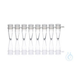 PCR-Gefäße 0,2 ml (8er Set, PP, ohne Deckel) - Farblos | VE 125 Strips