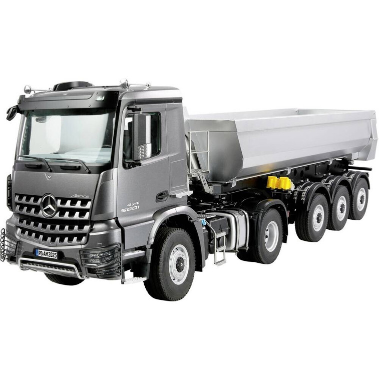 Amewi Mercedes-Benz Arocs Sattelzug mit Kippauflieger 1:14 RTR - 4x4 - Anthrazit (22696)