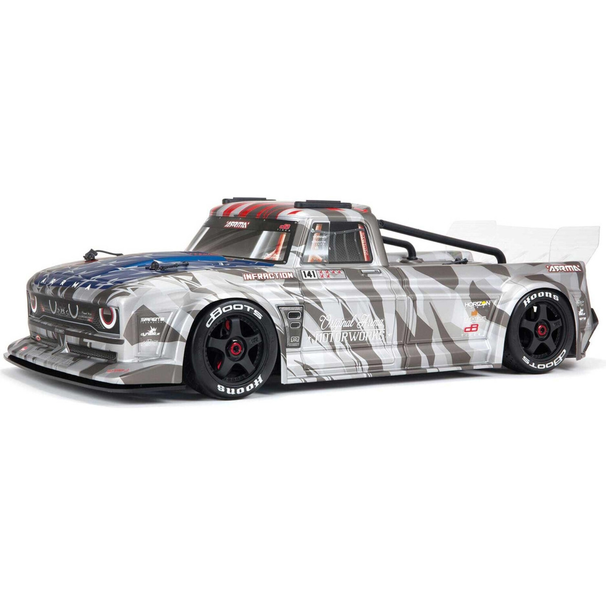 ARRMA Infraction 6S BLX - Silver Edition | Hochgeschwindigkeits-RC-Modell