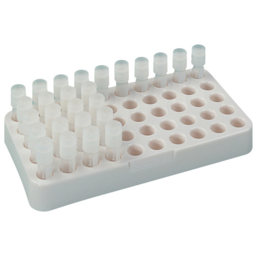Nalgene Kryoröhrchen Gestell aus PC - 5x10 Plätze | Reaktionsgefäßständer