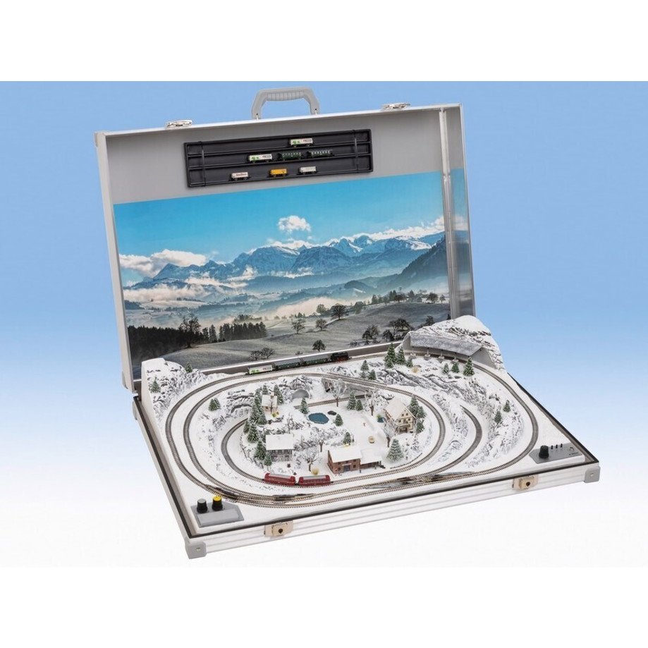 Modellbahnkoffer Interlaken mit MÄRKLIN Gleisen - Ideal für Modelleisenbahn-Zubehör (88308)