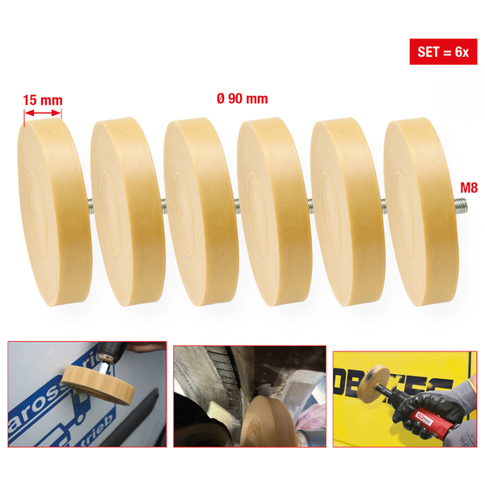 Folienradierer 90mm - 6er Pack