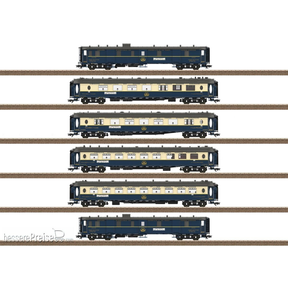 Trix Modelleisenbahnen Pullmanwagen-Set "Edelweiß" (T26470) - Hochwertige Modelle für Sammler