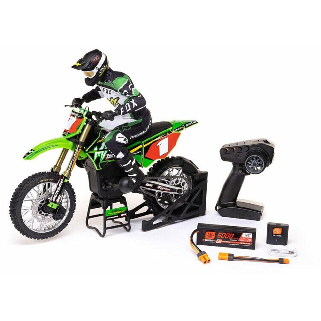 Losi RC-Motorrad Promoto MX RTR Combo 1:4 - Grün (LOS06002)