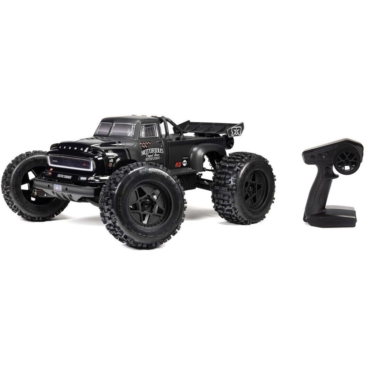 ARRMA Notorious 6S V6 Stunt Truck 4x4 BLX 1:8 RTR - Schwarz (ARA8611V6T1)