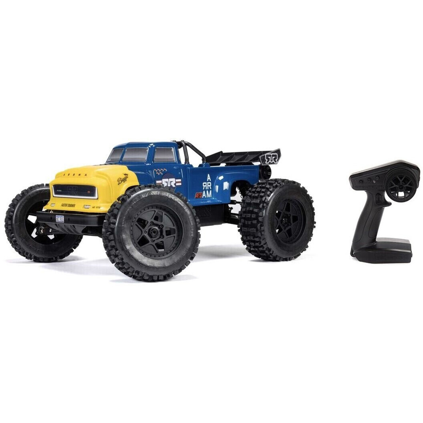 ARRMA Notorious 6S V6 4x4 BLX Stunt Truck - 1:8 RTR Brushless - Blau (ARA8611V6T2)