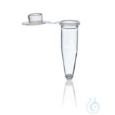 PCR-Gefäße 0,2 ml mit flachem Anhängedeckel - PP, farblos, einzeln (Einmalartikel)