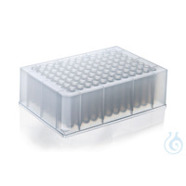 96-Well Deep Well PCR Platten - 1,2 ml - Steril - PP - Erhöhte Wells - 32 Stück