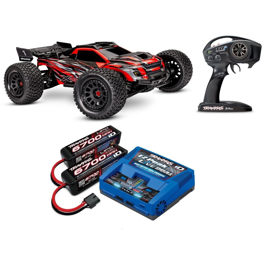 Traxxas XRT 1:7 XXL RC Race Truck - RTR - Rot - Bis zu 100 km/h - Hochleistungs-Truggy