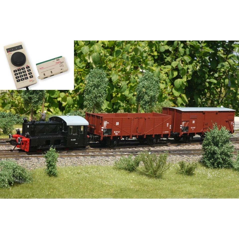 Lenz 0 Ep. III Startset: Köf Lok mit 2 Güterwagen (43202-01) - Modelleisenbahnen