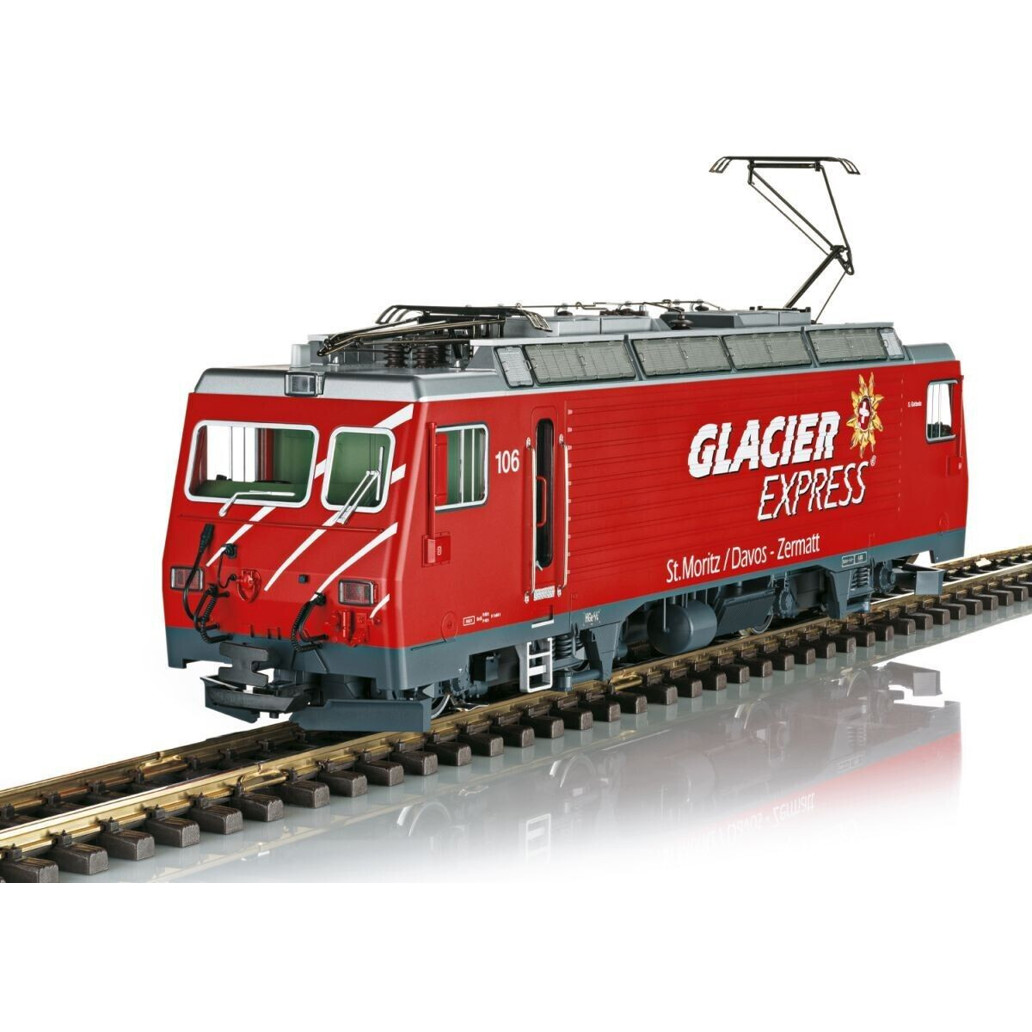 LGB HGe 4/4 II 'Glacier Express' Elektrolokomotive - Modelleisenbahn (23101)