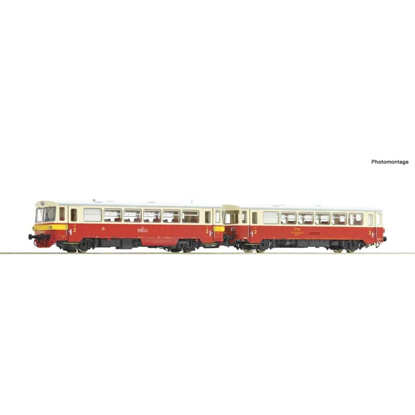 Roco Dieseltriebwagen Rh M 152.0 mit Beiwagen - CSD (70375) | Modelleisenbahnen
