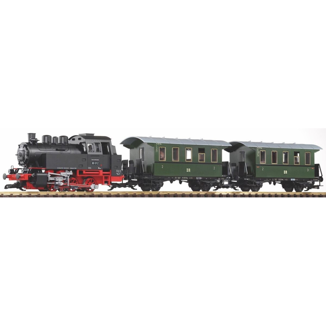 Piko Start-Set Personenzug 80 DR - Modelleisenbahn (37125)