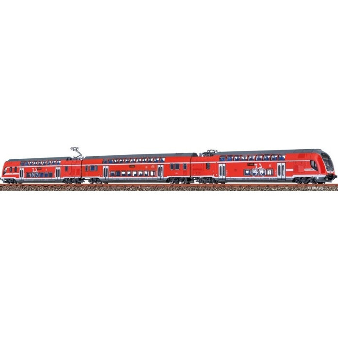 Brawa 64542 N 3er-Set TWINDEXX VARIO Doppelstock-Triebzug – DB AG Ep. VI mit DC-Sound