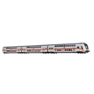 Brawa TWINDEXX Vario® IC Doppelstockwagen-Set 3er Einheit - Modelleisenbahn (44507)