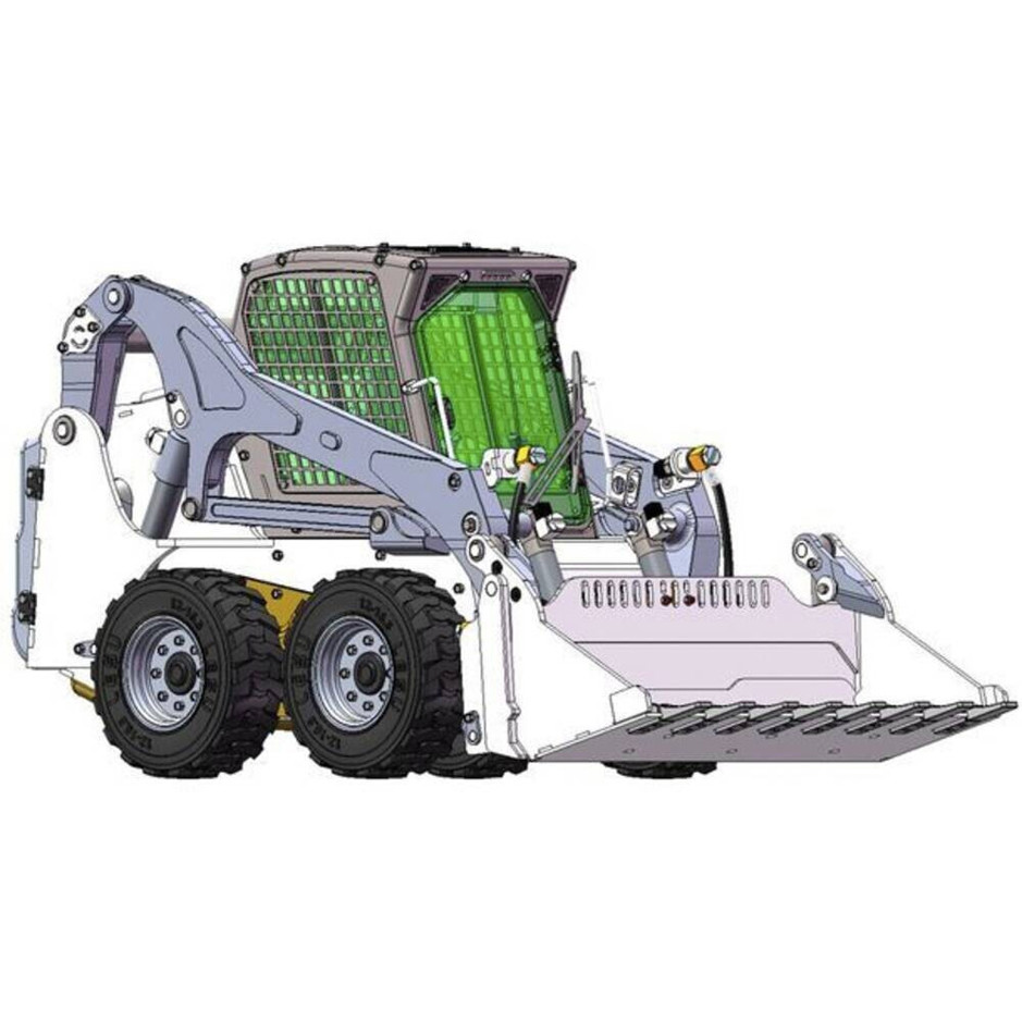 Thicon Modelle Kompaktlader 1:14 (Modellnummer 58500) - Hochwertiges RC-Modell für den Modellbau